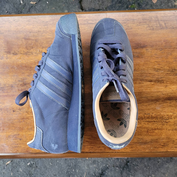 🎉 HP Adidas Samoa Streetwear Sneakers Blue 8.5 - Picture 7 of 10